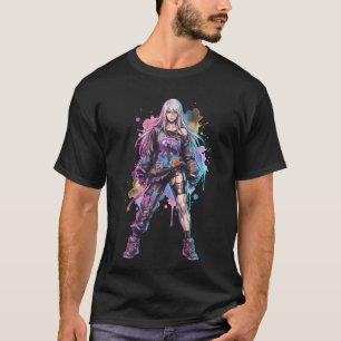 Camiseta Retrato do Modelo Protótipo Agressor A2 NieR Autom