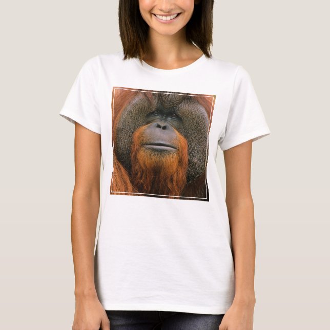Camiseta Retrato do Orang-utango macho, Geórgia, EUA (Frente)