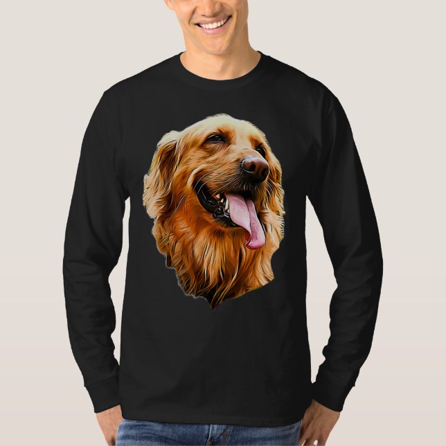 Camiseta Retrato do ouro Retriever (Frente)