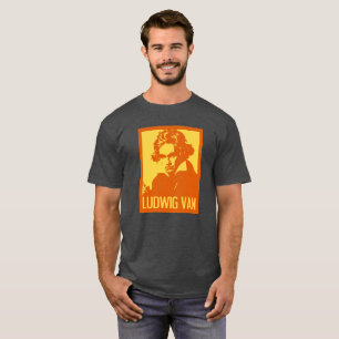 Camiseta Retrato do pop art de Ludwig van Beethoven