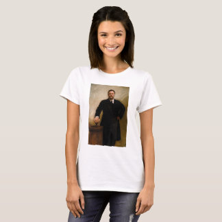 Camiseta Retrato do Presidente Theodore Roosevelt J.S. Sarg