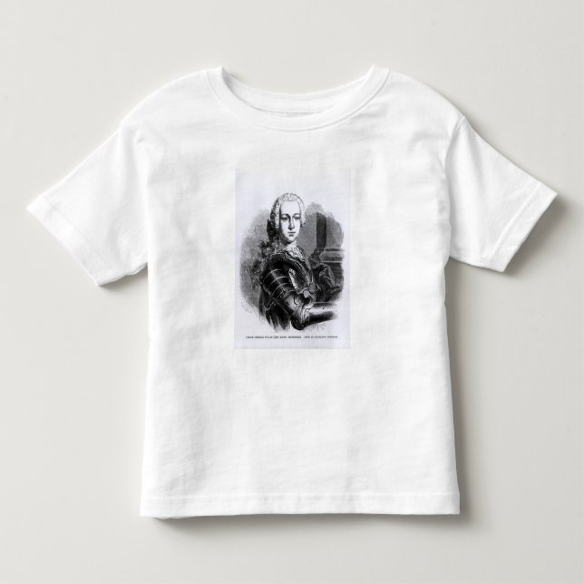 Camiseta Retrato do Príncipe Charles Edward Stuart (Frente)