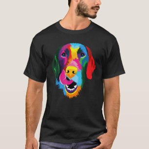 Camiseta Retrato do Proprietário do Retriever Dourado Pop C