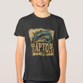 Camiseta Retrato do raptor Grunge