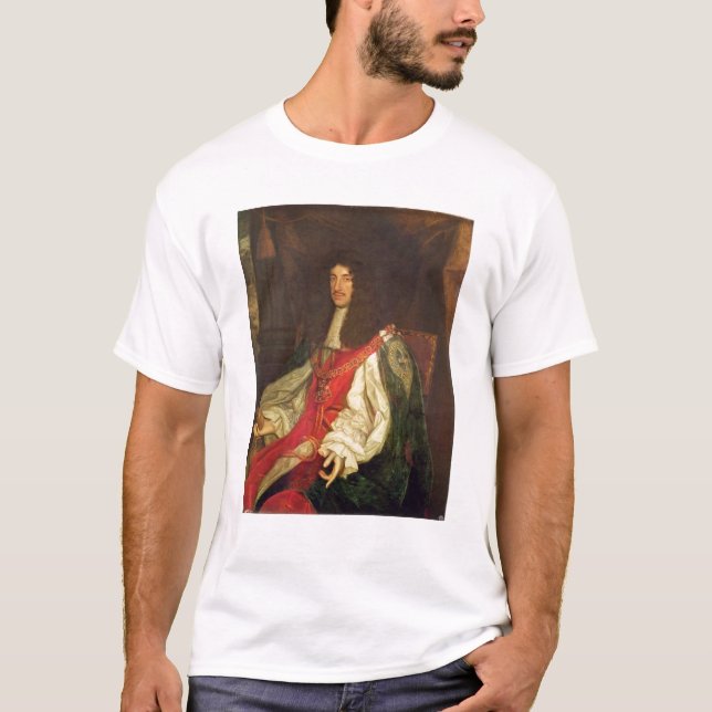 Camiseta Retrato do rei Charles II, c.1660-65 (Frente)