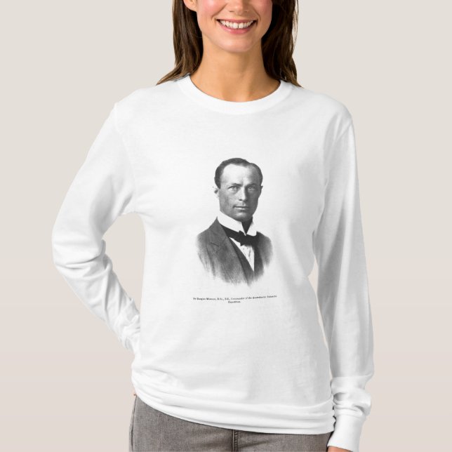 Camiseta Retrato do senhor Douglas Mawson (Frente)