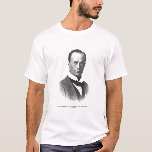 Camiseta Retrato do senhor Douglas Mawson (Frente)