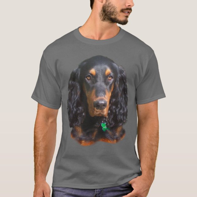 Camiseta Retrato do setter de Gordon (Frente)