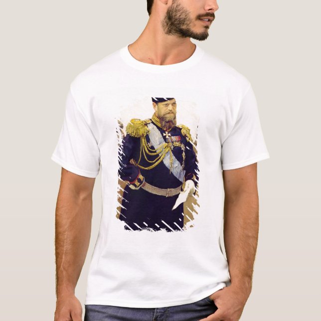 Camiseta Retrato do Tsar Alexander III, 1900 (Frente)