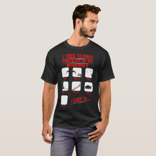 Camiseta Retrato do Tshirt pernicioso engraçado do cão de