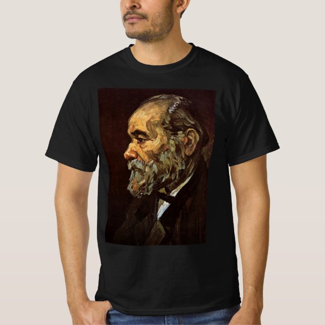 Camiseta Retrato do Velho com a Barba de Vincent van Gogh (Frente)