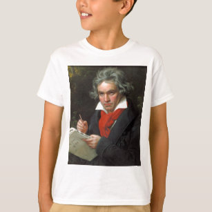 Camiseta Retrato do vintage do compositor, Ludwig von