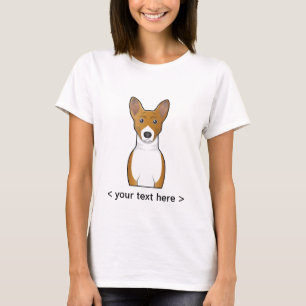 Camiseta Retrato dos desenhos animados de Basenji