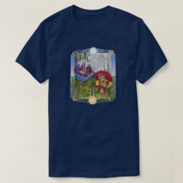 Camiseta Retrato Duplo de Oak King e Holly King
