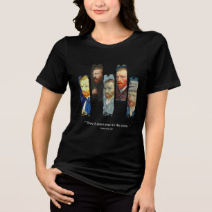 Camiseta retrato e citação de Vincent Van Gogh