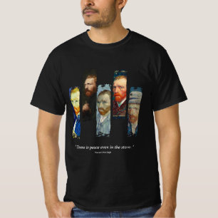 Camiseta retrato e citação de Vincent Van Gogh