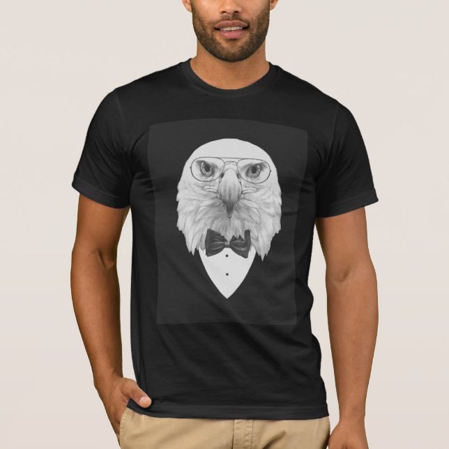 Camiseta Retrato elegante de Eagle (Frente)