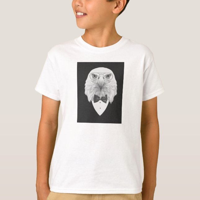 Camiseta Retrato elegante de Eagle (Frente)