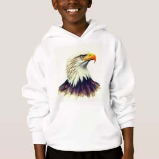 Camiseta Retrato em aquarela Águia Americana