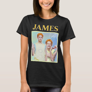 Camiseta Retrato em Dupla de Cortis James Destaque da Obra