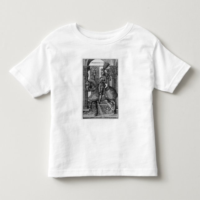 Camiseta Retrato equestre de Maximilian mim c.1508 (Frente)
