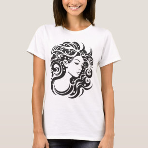 Camiseta Retrato feminino da Virgo