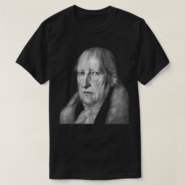 Camiseta retrato filósofo Hegel (Frente do Design)