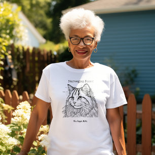 Camiseta Retrato Florestal Norueguês