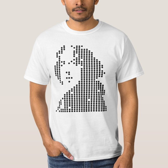 Camiseta retrato geométrico de oscar wilde (Frente)