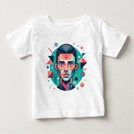 Camiseta Retrato Geométrico Facial