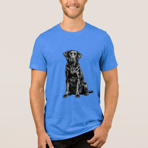 Camiseta Retrato Gráfico em Linha de Arte de Lab Chocolate
