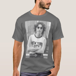 Camiseta Retrato icônico de Lennon em NYC PRESENÇA PERFEITA