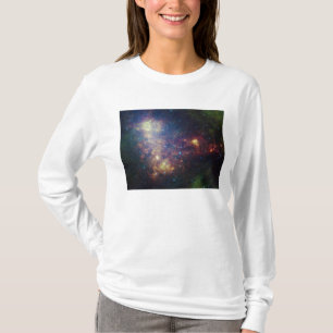 Camiseta Retrato infravermelho que revela as estrelas e a
