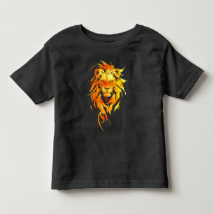 Camiseta Retrato Majestoso Leão Dourado