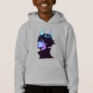 Camiseta Retrato Masculino do Rei Anime Gótico com Coroa Az
