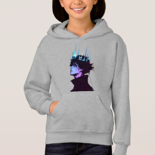 Camiseta Retrato Masculino Gótico do Rei Anime com Coroa Az