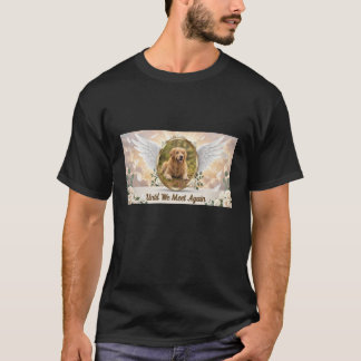 Camiseta Retrato Memorial Personalizado de Asas de Anjo par