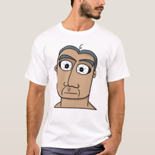 Camiseta Retrato Minimalista de Olhos Arregalados