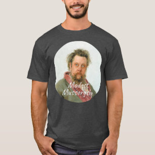 Camiseta Retrato Modesto do Compositor Mussorgsky