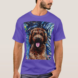 Camiseta Retrato Noturno de Goldendle Brown