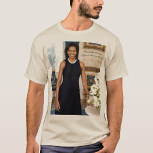 Camiseta Retrato oficial da primeira senhora Michelle Obama