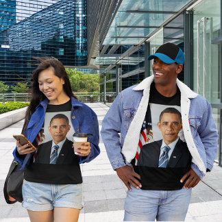 Camiseta Retrato Oficial do Presidente Barack Obama 1rua