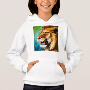 Camiseta Retrato Posicionado Do Lion De Raiva-57566