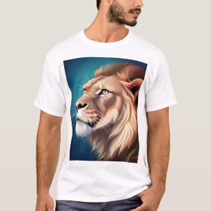 Camiseta Retrato Posicionado Lion-Side-56557