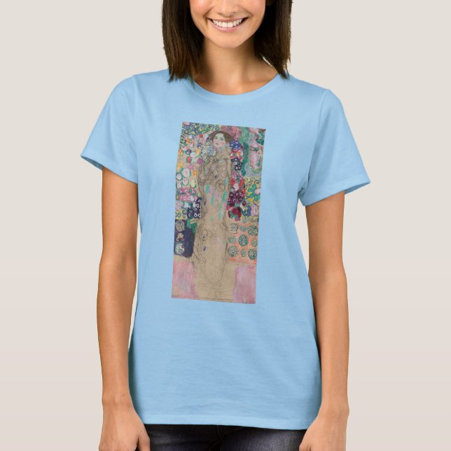 Camiseta Retrato póstumo de Ria Munk por Gustav Klimt (Frente)