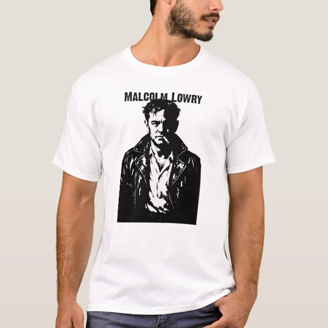 Camiseta Retrato Rebelde Malcolm Lowry (Frente)
