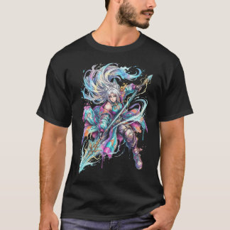 Camiseta Retrato Retro Vaporwave da Garra de Merlin HSR Fei