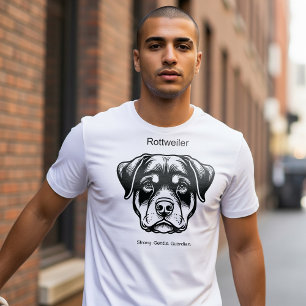 Camiseta Retrato Rottweiler