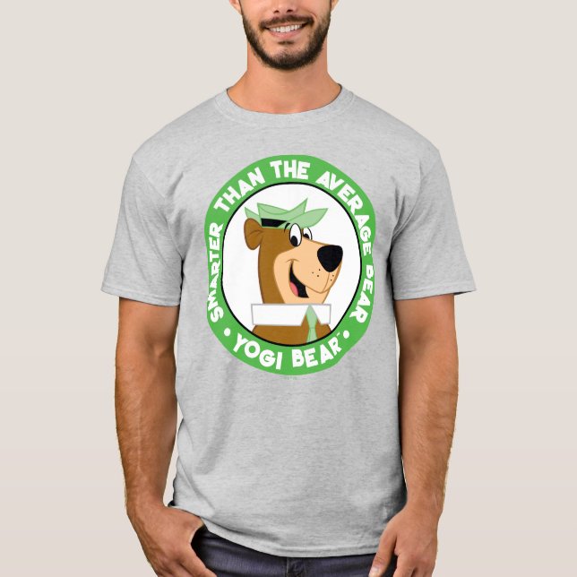 Camiseta Retrato sorridente do Urso Yogi (Frente)