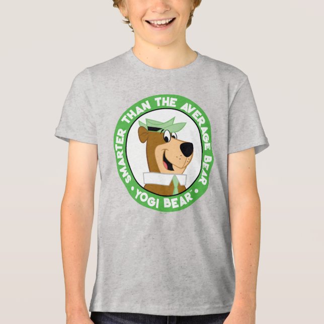 Camiseta Retrato sorridente do Urso Yogi (Frente)